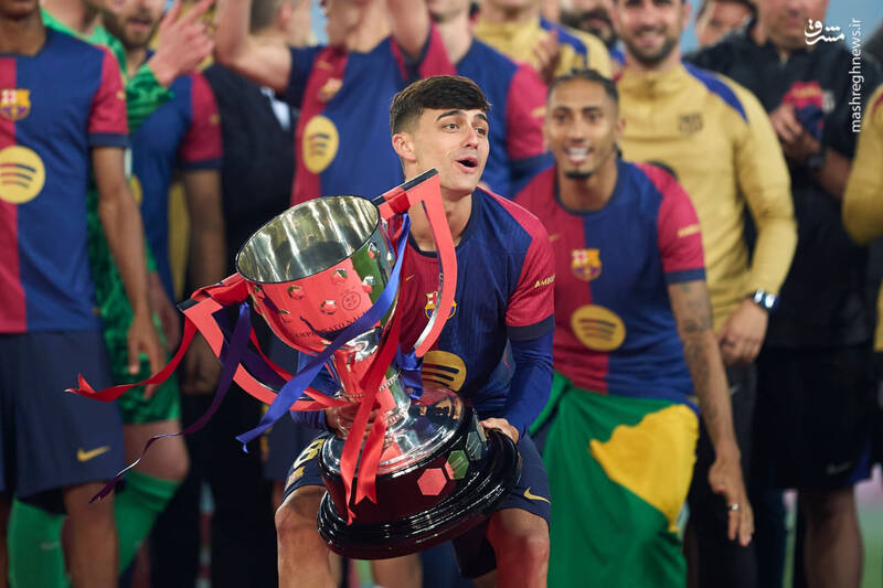 عکس/ جشن قهرمانی بارسلونا در لالیگا