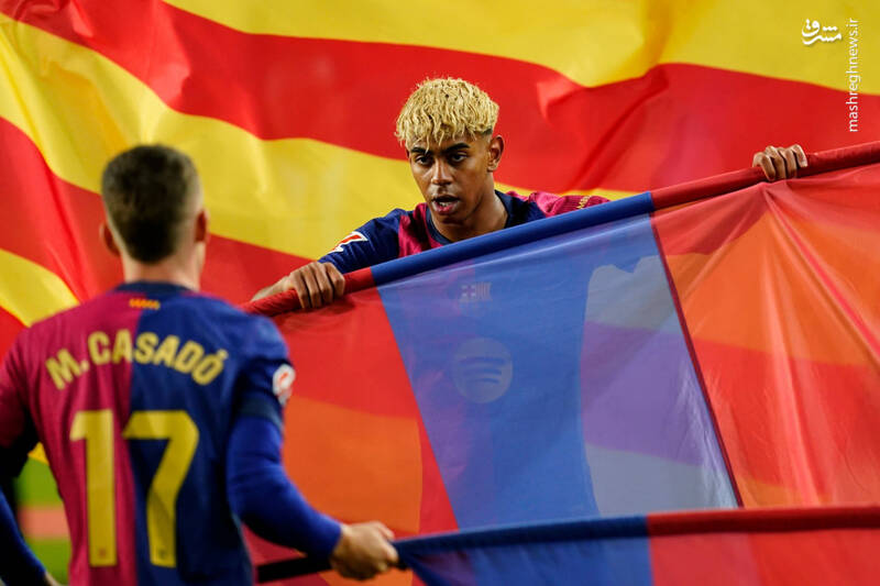 عکس/ جشن قهرمانی بارسلونا در لالیگا