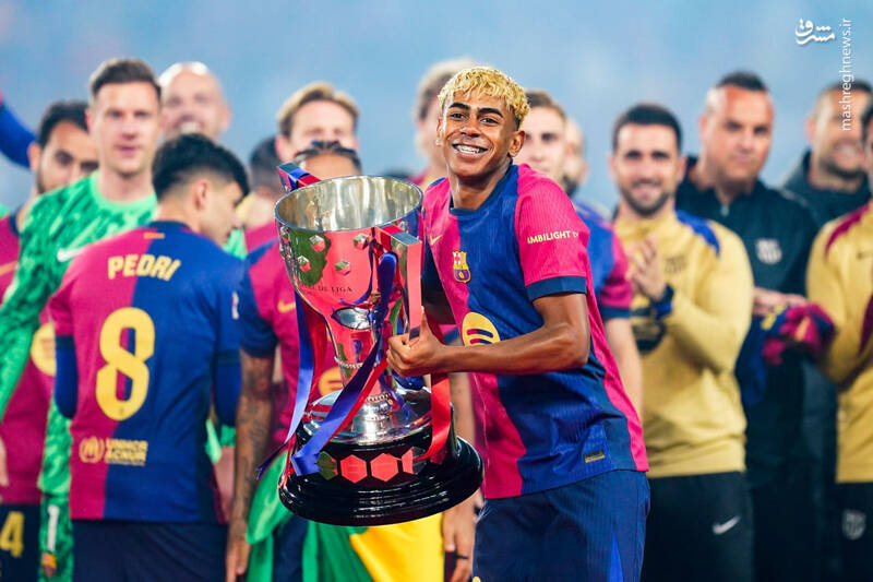 عکس/ جشن قهرمانی بارسلونا در لالیگا