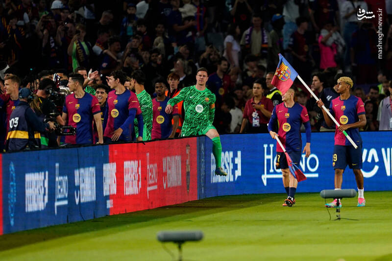 عکس/ جشن قهرمانی بارسلونا در لالیگا