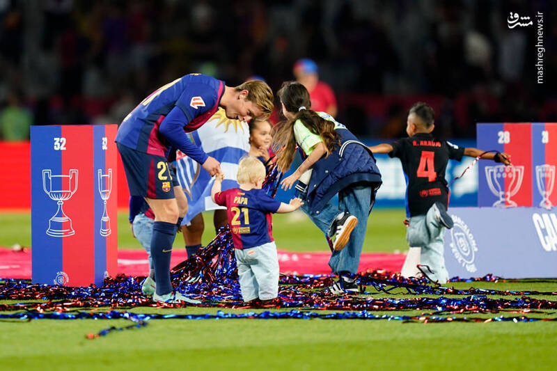 عکس/ جشن قهرمانی بارسلونا در لالیگا