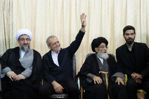 مراسم سالگرد شهدای خدمت در مصلای تبریز با حضور پزشکیان