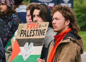 عکس/ تظاهرات حمایت از فلسطین در لهستان