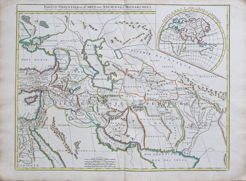 خودنمایی نام «خلیج فارس/Golphe Persique» در نقشه جغرافیایی قدیمی خاورمیانه