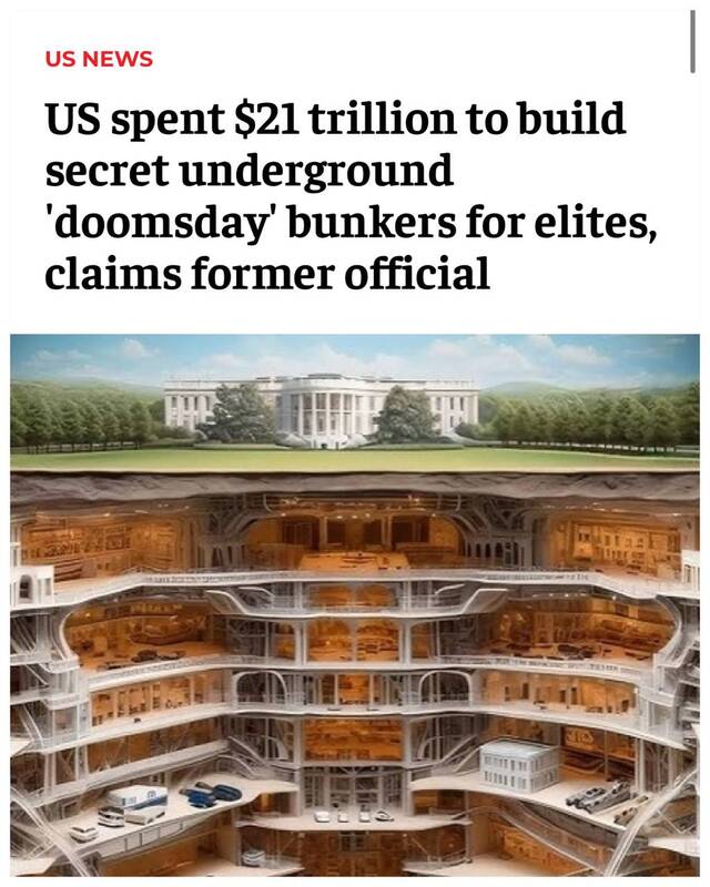 شهر زیرزمینی ۲۱ تریلیون دلاری آمریکا+ عکس
