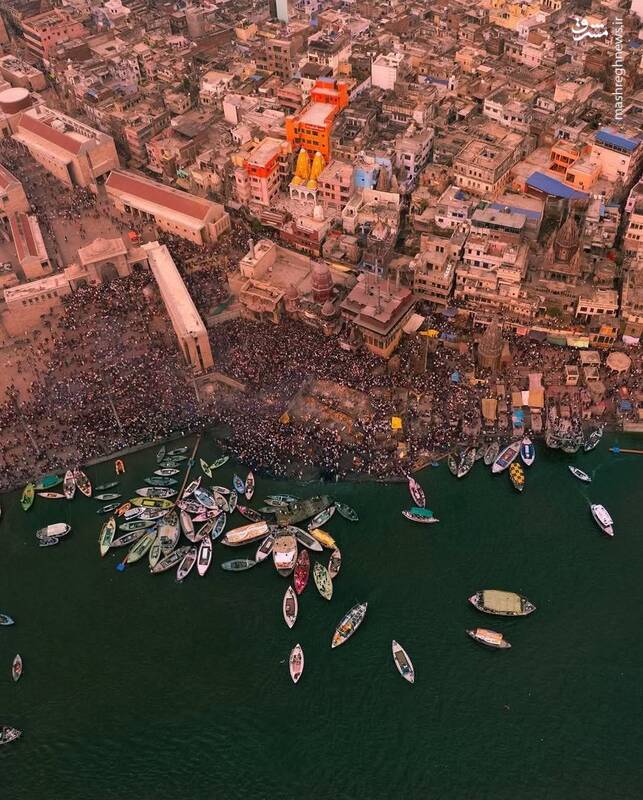 تصویری دیدنی از ساحل زیبای کاشی هند