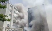 آتش سوزی ساختمانی در خیابان سپهپد قرنی تهران