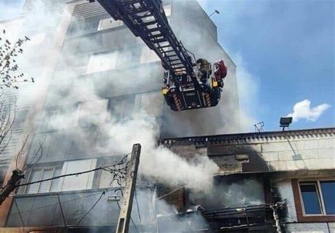 جزئیات آتش‌سوزی یک ساختمان در خیابان قرنی تهران