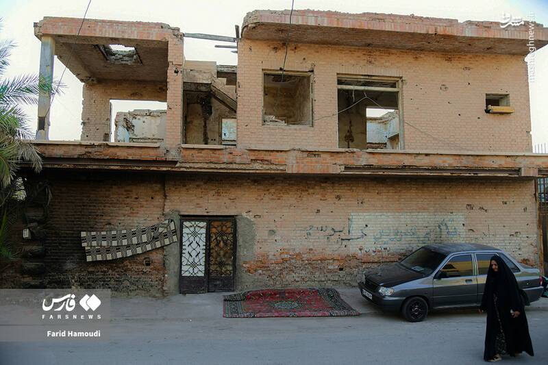 عکس/ گلولههایی که هنوز جایشان روی دیوارهاست