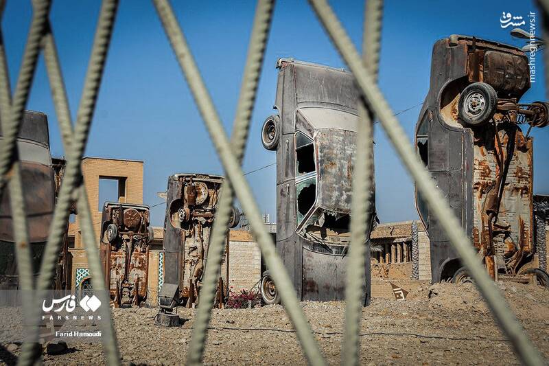 عکس/ گلولههایی که هنوز جایشان روی دیوارهاست