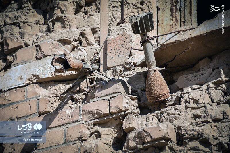 عکس/ گلولههایی که هنوز جایشان روی دیوارهاست