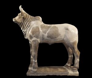 تصویری از گاو نر لعاب‌دار متعلق به ۳۳۰۰ سال پیش