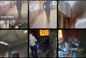 فیلم/ دستگیری شرور و عامل حریق یکی از کارخانه‌های شاهین‌شهر