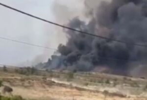 حریق در نزدیکی شهرک صهیونیست‌نشین عتصیون