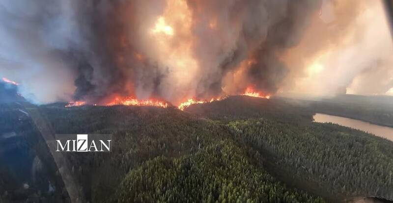 آتش‌سوزی‌های جنگی در کانادا؛ اعلام وضعیت اضطراری در ۲ استان