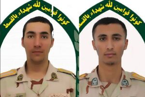 تصاویر دو سرباز شهید مرزبانی در مریوان