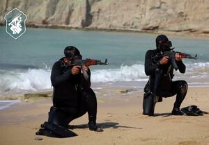 تمرین غواصی رزمی یگان ویژه «فاتحین» در خلیج فارس