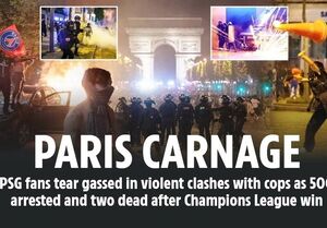 کشته‌ شدن دو فرانسوی در پی قهرمانی PSG