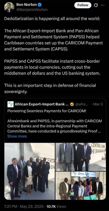 جهان در حال حرکت به سمت حذف دلار (دلارزدایی) است