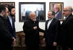 دیدار عراقچی با خانواده شهید سیدحسن نصرالله +عکس