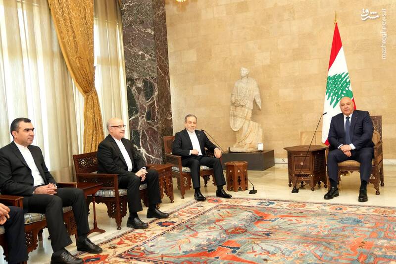 عراقچی با جوزف عون دیدار کرد+ عکس