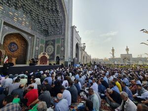 فیلم/ دعای پرفیض عرفه در حرم مطهر رضوی