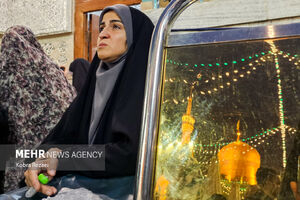 عکس/ حرم مطهر امام رضا (ع) در شب بارانی عید قربان