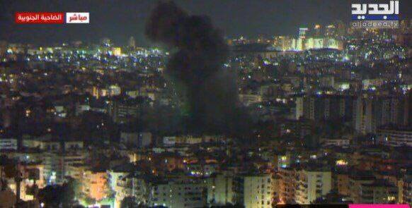 حمله هوایی رژیم صهیونیستی به ضاحیه بیروت +عکس و فیلم