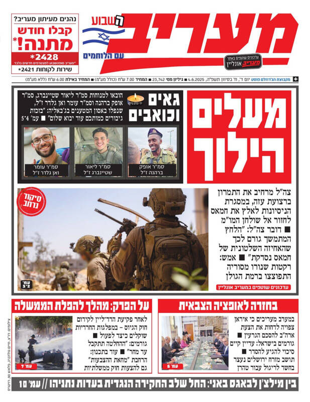 صفحه نخست روزنامههای عبری زبان/ التیماتوم احزاب حریدی به بنیامین نتانیاهو