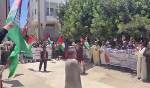 فیلم/ راهپیمایی مراکشی‌ها در حمایت از غزه