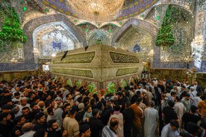 عکس/ حضور زائران در حرم امیرالمومنین در اولین روز از دهه امامت