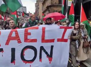 فیلم/ تظاهرات گسترده حمایت از فلسطین در منچستر