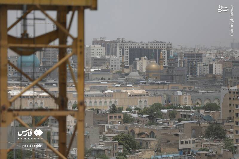 عکس / مشهد غرق در آلودگی