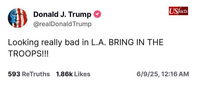 ترامپ: سربازان را بیاورید!