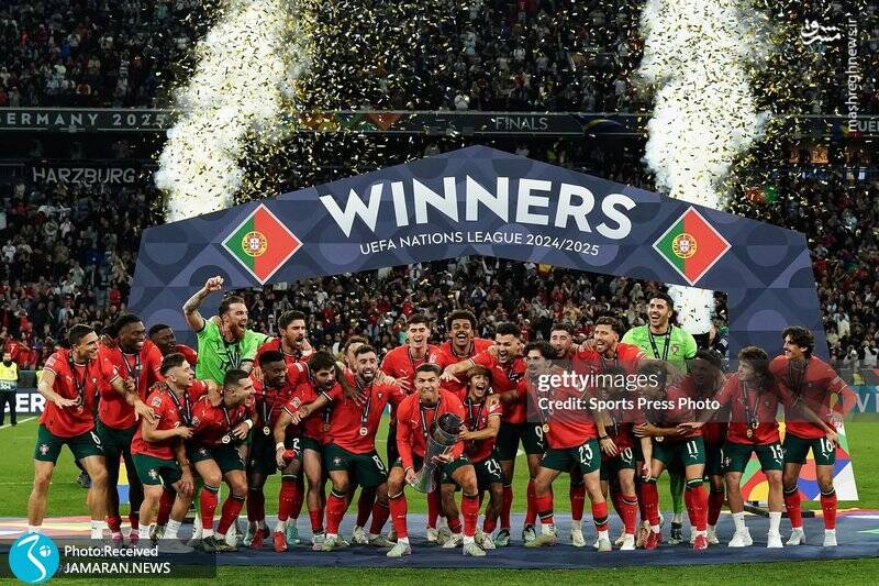 عکس/ جشن قهرمانی پرتغال در لیگ ملتهای اروپا
