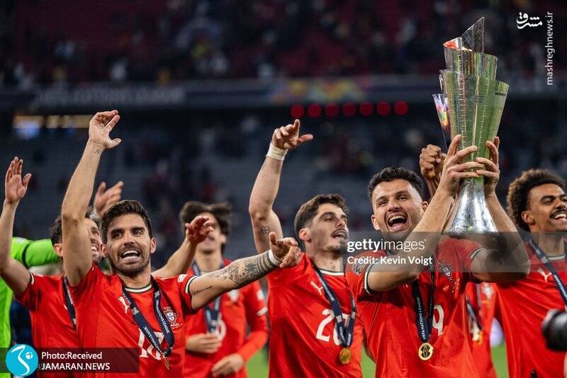 عکس/ جشن قهرمانی پرتغال در لیگ ملتهای اروپا