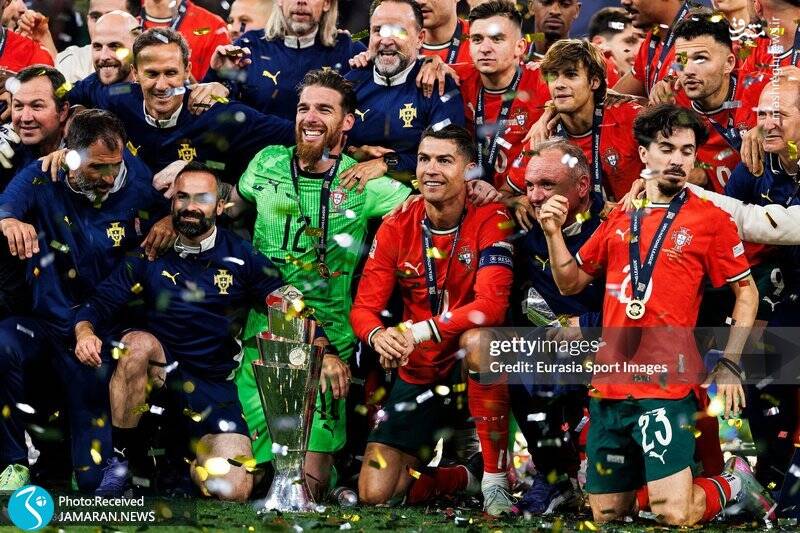 عکس/ جشن قهرمانی پرتغال در لیگ ملتهای اروپا