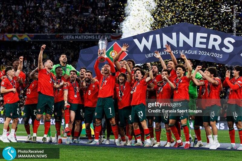 عکس/ جشن قهرمانی پرتغال در لیگ ملتهای اروپا