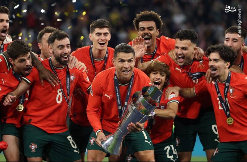 عکس/ جشن قهرمانی پرتغال در لیگ ملتهای اروپا