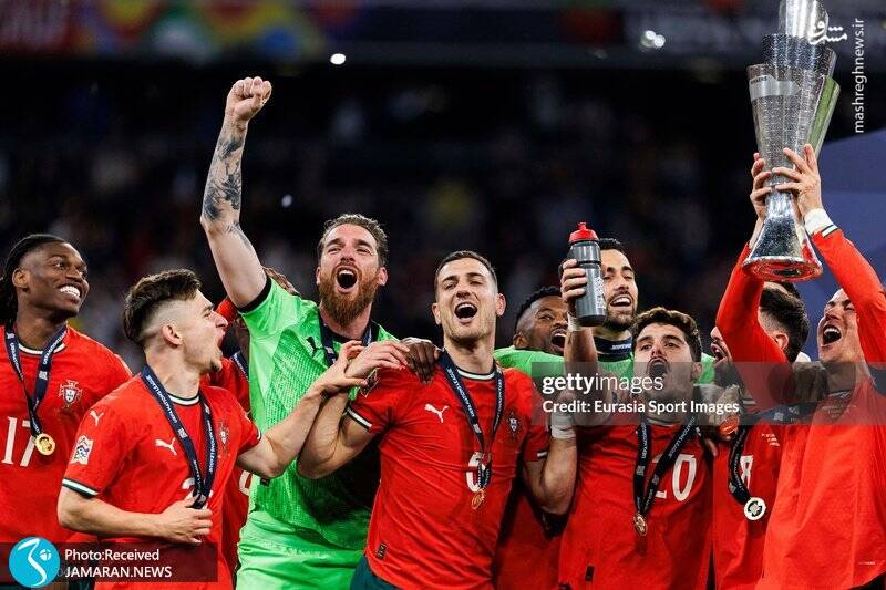عکس/ جشن قهرمانی پرتغال در لیگ ملتهای اروپا