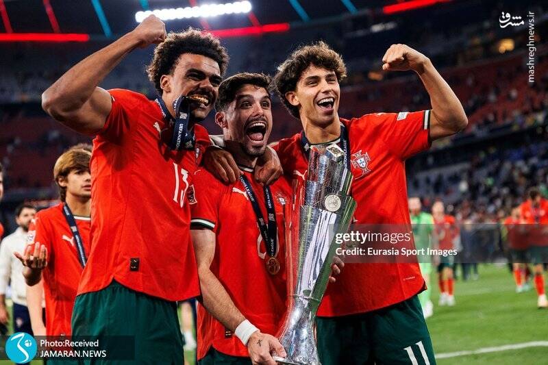 عکس/ جشن قهرمانی پرتغال در لیگ ملتهای اروپا