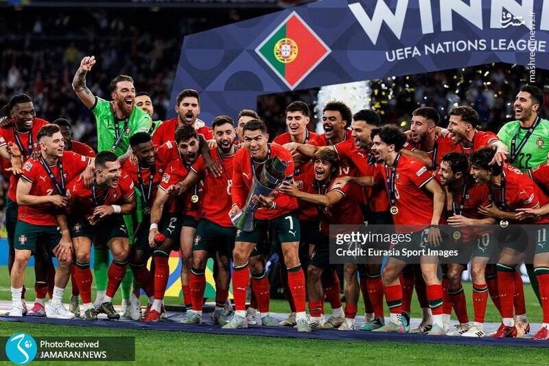 عکس/ جشن قهرمانی پرتغال در لیگ ملتهای اروپا