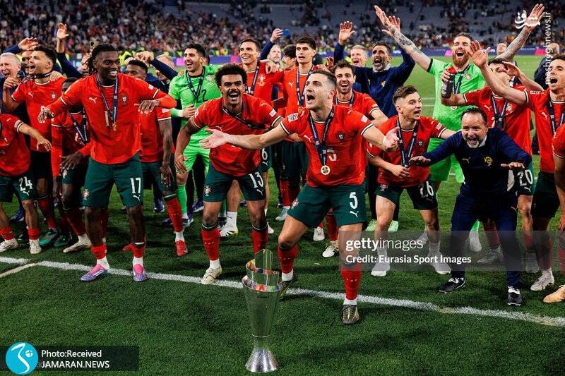 عکس/ جشن قهرمانی پرتغال در لیگ ملتهای اروپا