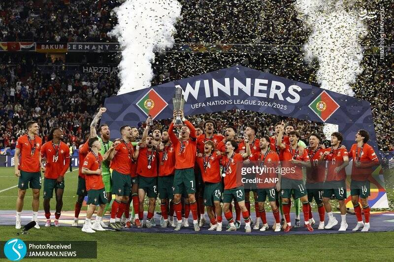 عکس/ جشن قهرمانی پرتغال در لیگ ملتهای اروپا