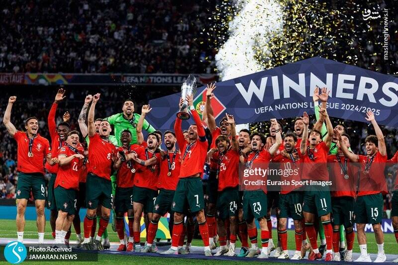 عکس/ جشن قهرمانی پرتغال در لیگ ملتهای اروپا
