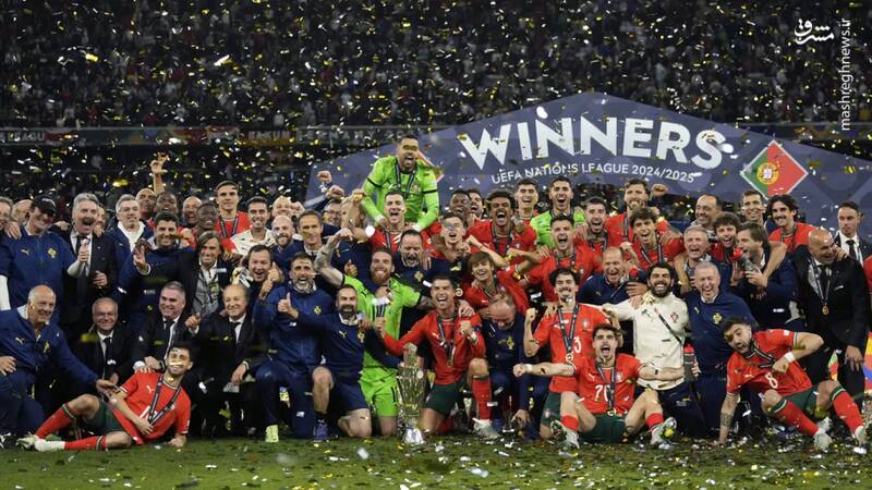 عکس/ جشن قهرمانی پرتغال در لیگ ملتهای اروپا