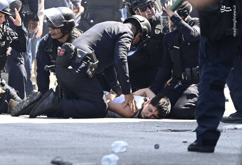 عکس/ آمریکا در آتش و دود