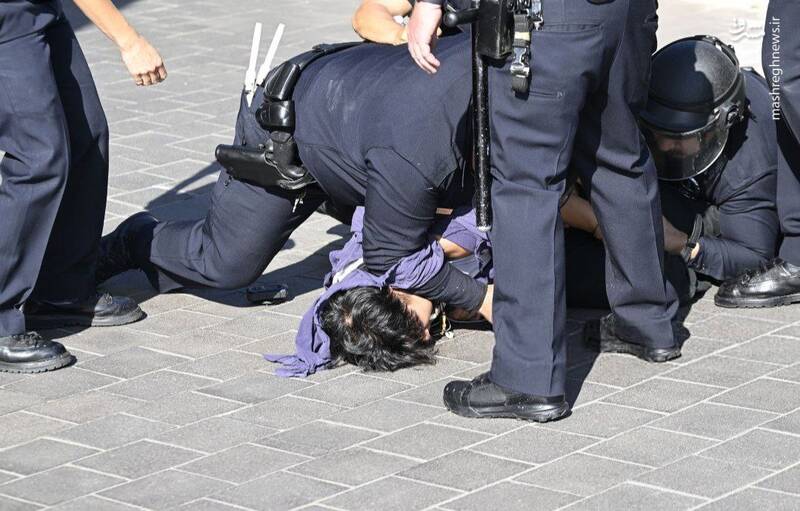 عکس/ آمریکا در آتش و دود