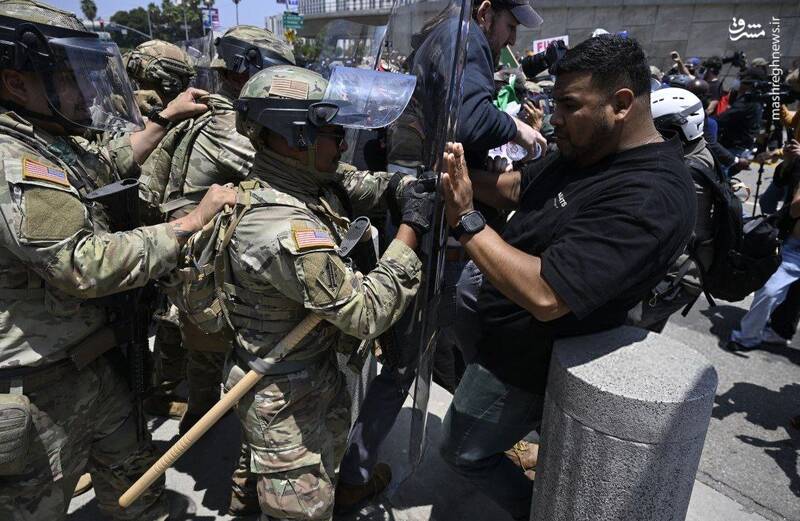 عکس/ آمریکا در آتش و دود