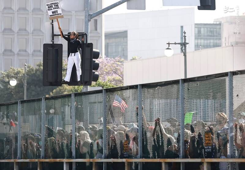 عکس/ آمریکا در آتش و دود